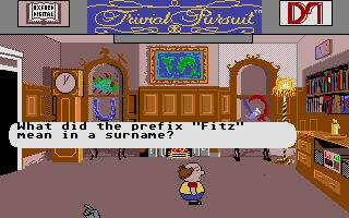 Trivial Pursuit (Atari ST) screenshot: In a Catholic country like Ireland, this was probably a stigma once