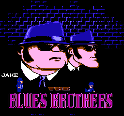 The Blues Brothers (NES) screenshot: Title screen
