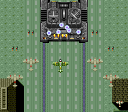 Twin Hawk (TurboGrafx CD) screenshot: This boss goes crazy with those orbs