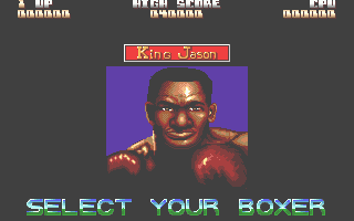 Final Blow (Atari ST) screenshot: Select your boxer