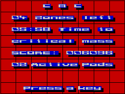 Power (ZX Spectrum) screenshot: Died this time