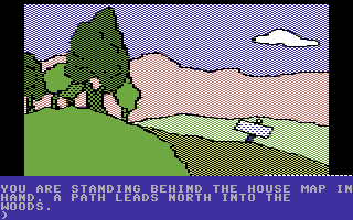 Death in the Caribbean (Commodore 64) screenshot: Starting out