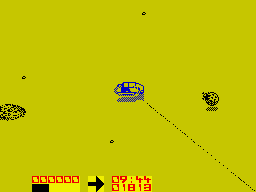 Power (ZX Spectrum) screenshot: Shoot the blob