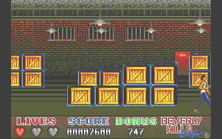 Beverly Hills Cop (Atari ST) screenshot: Level complete
