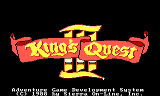 King's Quest III: To Heir is Human (TRS-80 CoCo) screenshot: Title screen