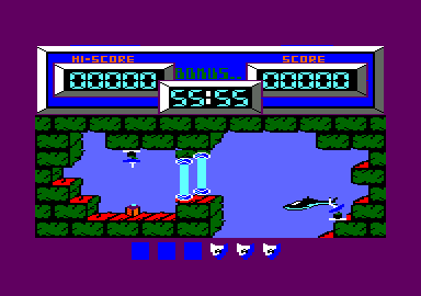 Airwolf (Amstrad CPC) screenshot: Starting