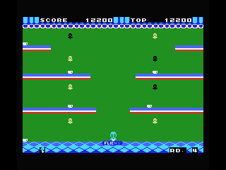 Flicky (MSX) screenshot: New level, collect your chicks again