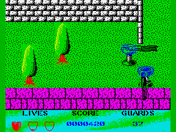 Beverly Hills Cop (ZX Spectrum) screenshot: Fountain of death this time