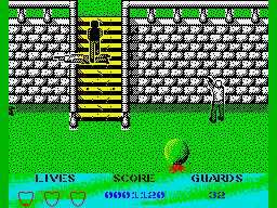 Beverly Hills Cop (ZX Spectrum) screenshot: Up to th enext level