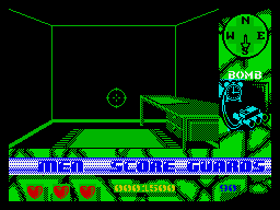 Beverly Hills Cop (ZX Spectrum) screenshot: Nice bedroom