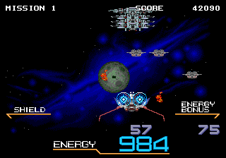 Galaxy Force II (Genesis) screenshot: Action all the way