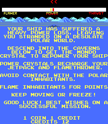 Freeze (Arcade) screenshot: Your mission