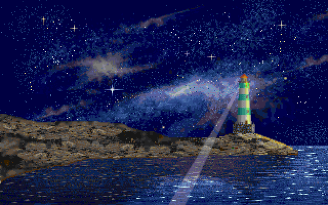 Call of Cthulhu: Shadow of the Comet (PC-98) screenshot: Intro