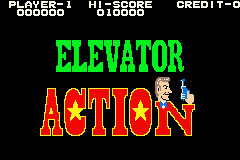 Elevator Action Old & New (Game Boy Advance) screenshot: Elevator Action Old: Title Screen