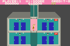 Elevator Action Old & New (Game Boy Advance) screenshot: Elevator Action Old: Start