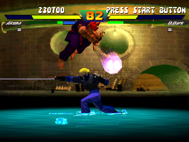 Screenshot of Street Fighter Collection (PlayStation, 1997) - MobyGames