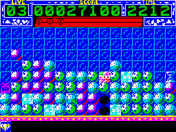 Pick 'n Pile (ZX Spectrum) screenshot: A second level starts - with initial moves coming up