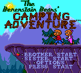 The Berenstain Bears' Camping Adventure (Game Gear) screenshot: Title screen