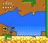 Desert Speedtrap starring Road Runner and Wile E. Coyote (Game Gear) screenshot: Starting location