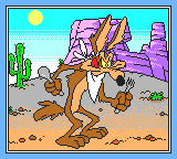 Desert Speedtrap starring Road Runner and Wile E. Coyote (Game Gear) screenshot: This is what happens when you die...