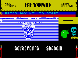 Sorderon's Shadow: The Legend of Elindor (ZX Spectrum) screenshot: Loading screen.