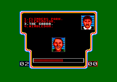 A Question of Sport (Amstrad CPC) screenshot: My opponents question