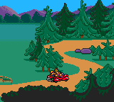 The Berenstain Bears' Camping Adventure (Game Gear) screenshot: We were just a normal Jewish family going to camp in the forest...