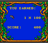 The Berenstain Bears' Camping Adventure (Game Gear) screenshot: Level completed