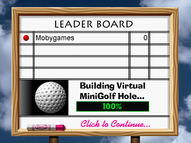 3-D Ultra Minigolf (Windows) screenshot: Leader board to keep score in multiplayer games