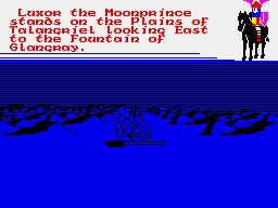 Doomdark's Revenge (ZX Spectrum) screenshot: Fountains are usually beneficial