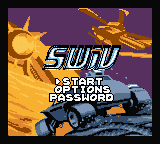 SWiV (Game Boy Color) screenshot: Title screen