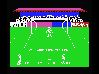 Footballer of the Year (MSX) screenshot: Take a penalty!