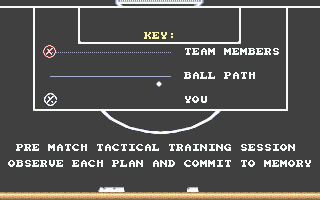 Footballer of the Year 2 (Atari ST) screenshot: Guide to seeing and remembering the action sequences