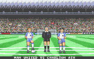 Footballer of the Year 2 (Atari ST) screenshot: A slight case of kits clashing, surely?