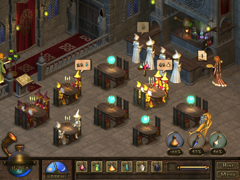 Mystic Inn (Windows) screenshot: As you progress, the look of the Inn will change.
