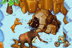 Ice Age 2: The Meltdown (Game Boy Advance) screenshot: End of a map