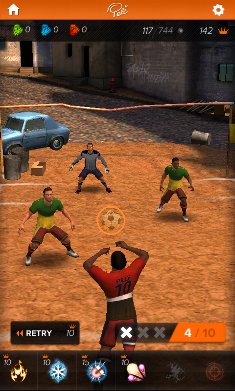 Pelé: King of Football (Android) screenshot: Header