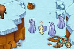 Ice Age 2: The Meltdown (Game Boy Advance) screenshot: Melting ice
