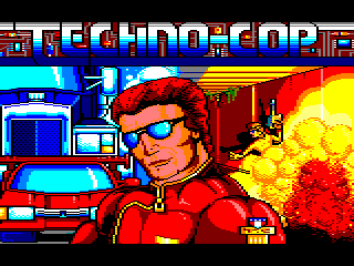 Techno Cop (Amstrad CPC) screenshot: Title