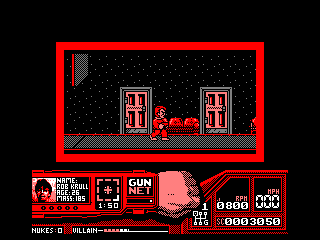 Techno Cop (Amstrad CPC) screenshot: The action part