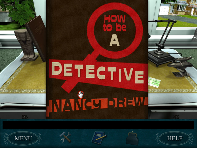 Nancy Drew: Danger by Design (Windows) screenshot: Check out Nancy's "How-to" book on being a detective.