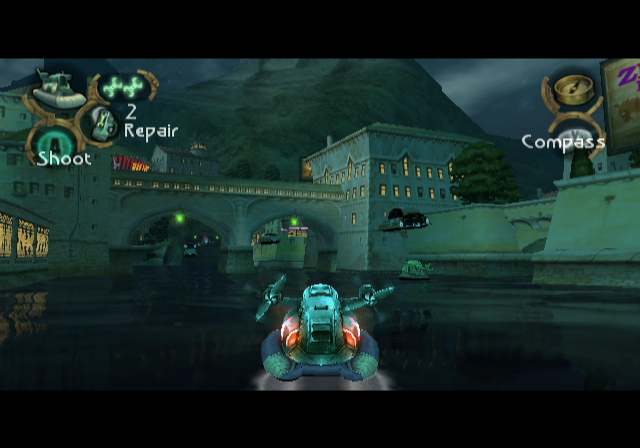 Beyond Good & Evil (GameCube) screenshot: Downtown Hillys