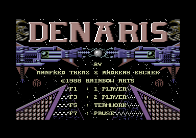 Katakis (Commodore 64) screenshot: Title screen (Denaris)