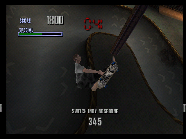 Tony Hawk's Pro Skater (Nintendo 64) screenshot: The Hawk takes to the air in the first competition