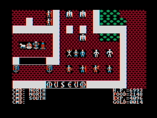 Screenshot of Ultima II: The Revenge of the Enchantress... (DOS, 1982 ...