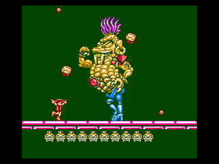 Totally Rad (NES) screenshot: Jake casting his earth spell against an enemy.