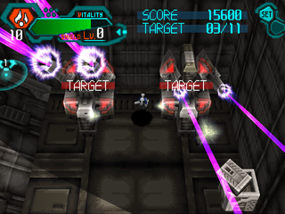 Silent Bomber (PlayStation) screenshot: Laser targets