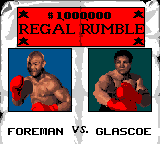 Foreman for Real (Game Gear) screenshot: Exhibition match: Foreman vs. Glascoe