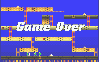 Lode Runner (Atari ST) screenshot: Game Over