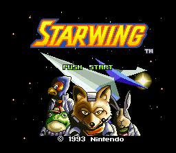 Star Fox (SNES) screenshot: Title screen (PAL version)